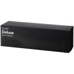 Sinful Deluxe Oppladbar Penisvibrator -Onaniprodukter butikk 24497 sinful deluxe rechargeable penis vibrator 90 pack q100