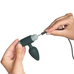 Amaysin Vibrerende Medium Analplugg -Onaniprodukter butikk 24500 amaysin vibrating butt plug medium 51 hand q100