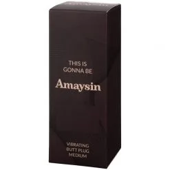 Amaysin Vibrerende Medium Analplugg -Onaniprodukter butikk 24500 amaysin vibrating medium butt plug 90 pack