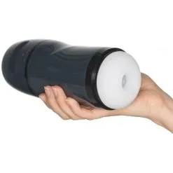 Rebel Sucking And Vibrating Masturbator -Onaniprodukter butikk 24554 rebel masturbator with 2 functions 50 hand q100