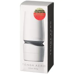 TENGA Aero Silver Ring -Onaniprodukter butikk 24610 tenga aero silver ring 90 pack