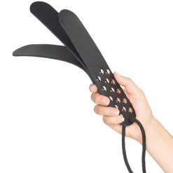 Strict Trelags Slapper I Skinn -Onaniprodukter butikk 24810 strict leather round fur lined paddle 50 hand