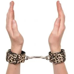 Baseks Leopard Håndleddsmansjetter -Onaniprodukter butikk 24887 baseks leopard manchetter 50 hand