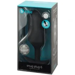 B-Vibe Snug Plug 6 Analplugg -Onaniprodukter butikk 25045 b vibe snug plug 6 butt plug 90 pack q100