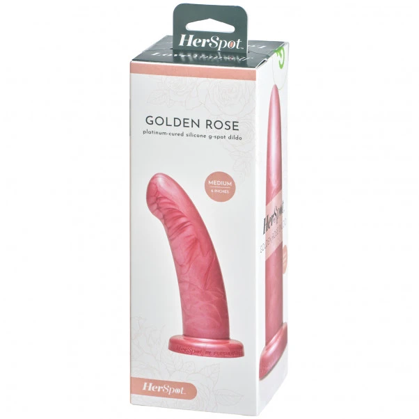HerSpot Golden Rose Medium Dildo 8 HerSpot Golden Rose Medium Dildo - Bilde 6