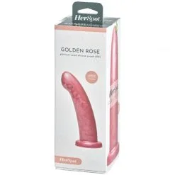 HerSpot Golden Rose Stor Dildo -Onaniprodukter butikk 25069 fleshlight golden rose dildo large 90 pack q100