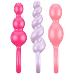 Satisfyer Booty Call Coloured Analpluggsett -Onaniprodukter butikk 25095 satisfyer booty call anal plug saet farve 03 product q100 1