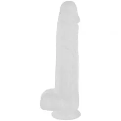 Willie City Classic Frosted Realistisk Gjennomsiktig Dildo 24,5 Cm -Onaniprodukter butikk 25112 willie city classic realistisk frosted klar dildo 24 5 cm 03 product