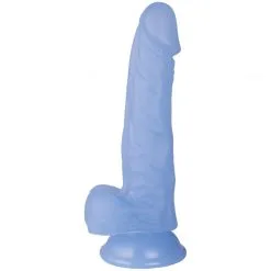 Baseks Jellies Realistic Small Blå Dildo Med Sugekopp 20 Cm -Onaniprodukter butikk 25131 baseks jellies realistisk dildo med sugekop small bl 03 product