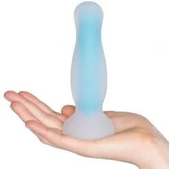 Baseks Glow In The Dark Stor Analdildo -Onaniprodukter butikk 25141 baseks glow in the dark anal dildo large bl 50 hand 1