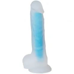 Baseks Glow In The Dark Blå Dildo 21,5 Cm. 10 Baseks Glow In The Dark Blå Dildo 21,5 Cm. -Onaniprodukter butikk 25144 baseks glow in the dark dildo bl 03 product