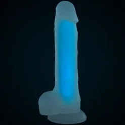 Baseks Glow In The Dark Blå Dildo 21,5 Cm. 12 Baseks Glow In The Dark Blå Dildo 21,5 Cm. -Onaniprodukter butikk 25144 baseks glow in the dark dildo bl 05 product