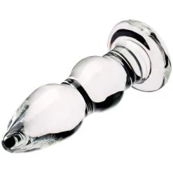 Sinful Groove Stor Glass Analplugg -Onaniprodukter butikk 25446 sinful groove glass butt plug large 02 product q100