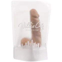 Willie City Luxe Realistisk Dildo 20 Cm -Onaniprodukter butikk 25841 willie city luxe realistic silicone dildo 20 cm 90 pack q100