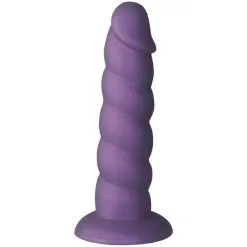 Baseks Swirly Lilla Silikondildo 17,5 Cm -Onaniprodukter butikk 25845 baseks jellies large realistic suction cup dildo 19 cm 03 product q100