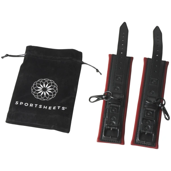 Sportsheets Saffron Imitert Lær Mansjetter 6 Sportsheets Saffron Imitert Lær Mansjetter - Bilde 4