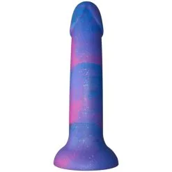 Baseks Blue Galaxy Silikondildo 18 Cm -Onaniprodukter butikk 26365 baseks blue galaxy silicone dildo 02 product q100