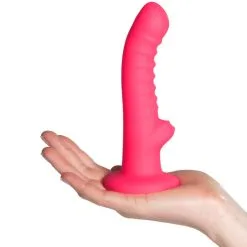 Baseks Ribbed Stimulation Silikondildo 17 Cm -Onaniprodukter butikk 26368 baseks ribbed stimulation silicone dildo 50 hand q100 1