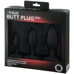 Nexus Butt Plug Trio-sett -Onaniprodukter butikk 26405 nexus butt plug trio set 90 pack q100