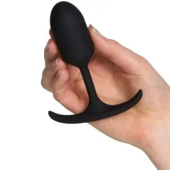 Heavy Hitters Analplugg Med Liten Vekt -Onaniprodukter butikk 26415 heavy hitters weighted butt plug small 50 hand q100