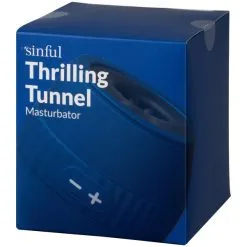 Sinful Business Blue Thrilling Tunnelmasturbator -Onaniprodukter butikk 27001 sinful business blue thrilling tunnel masturbator 90 pack q100