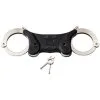 Mister B Håndjern I Svart Stål -Onaniprodukter butikk 27299 mister b black steel double lock cuffs 01 product q100 1