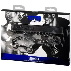 Tom Of Finland Metallenke -Onaniprodukter butikk 27464 tom of finland collar with leash 90 pack q100 1