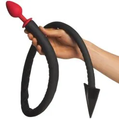 Tailz Djevel Hale Analplugg Og Horn Sett -Onaniprodukter butikk 27682 tailz devil tail and horns butt plug set 51 hand q100