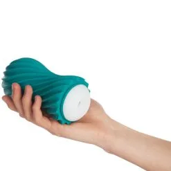 TENGA Flex Fizzy Green Masturbator -Onaniprodukter butikk 27706 tenga flex fizzy green masturbation sleeve 50 hand q100