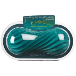 TENGA Flex Fizzy Green Masturbator -Onaniprodukter butikk 27706 tenga flex fizzy green masturbation sleeve 90 pack q100