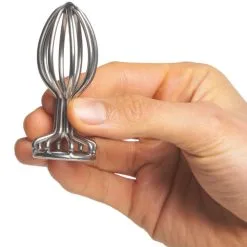 Anos Metal Cage Analplugg -Onaniprodukter butikk 27952 anos metal cage butt plug 50 hand q100