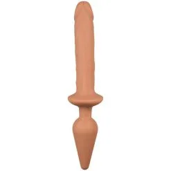 Strap-On-Me Switch Plug-in Realistisk Dildo L -Onaniprodukter butikk 28221 strap on me switch plug in realistic dildo size l 03 product q100