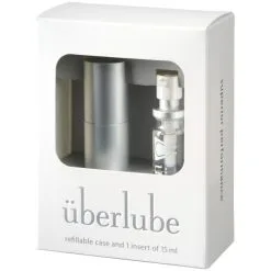Überlube Good-to-Go Sølv Reisebeholder 15 Ml 7 Überlube Good-to-Go Sølv Reisebeholder 15 Ml -Onaniprodukter butikk 28238 uberlube luxury lube good to go silver 90 pack q100